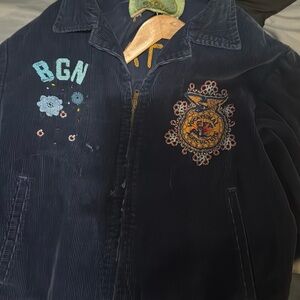 1960S UTAH FFA SUN FADED BLUE CORDUROY JACKET